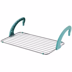 Colombo New Scal Stendibiancheria Balcony 10 Inox, Stendino attaccabile, Acciaio inox, Acciaio inox, Turchese, 10 m, 1,1 kg, ...