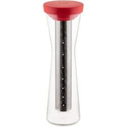 GIA31 r Caraffa per caffè Freddo Filtrato, Vetro borosilicato,Resina termoplastica, Rosso - Alessi