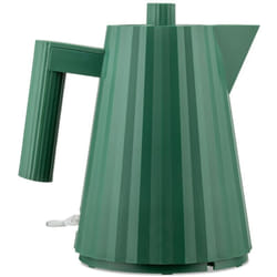 Alessi Plissé MDL06/1 GR - Bollitore Elettrico di Design, in Resina Termoplastica, Spina Europea, 2400 W, 100 cl, Verde