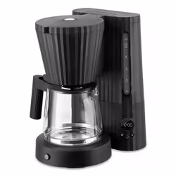 Alessi MDL14, Macchina da caffè con filtro, 1,5 L, Caffè macinato, Nero