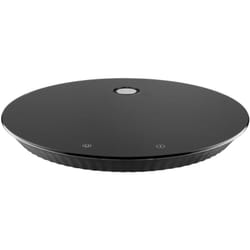 Alessi - Plissé MDL16 b - Bilancia da Cucina Digitale di Design con Supporto a Muro, in Vetro Temprato e Resina Termoplastica, Batteria Ricaricabile