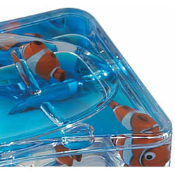 Gedy - Pyxis portasapone bianco/blu