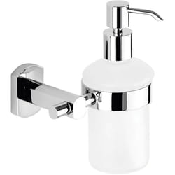Gedy - Dosasapone con erogatore in metallo da muro in acciaio inox e Cromall EP81 serie edera plus Cromato