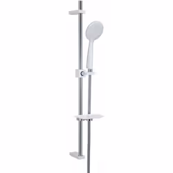 Saliscendi doccia regolabile 80h cm in ottone bianco e con doccino linea Tendence. Ridai vita al tuo box doccia con l’innovaz ...