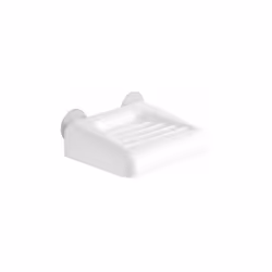 in resina termoplastica. Fissabile con viti o ventose. Disponibile anche in serie di 9 pezzi Art. 8011 portasapone
