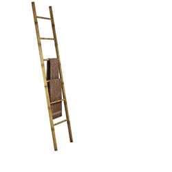 Ac Marca - scaletta in bambu' porta asciugamani con 6 pioli, 50x190 cm