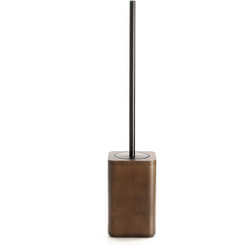 Gedy - Scopino wc d'appoggio in bambù con ciuffo in setole 3933 serie dafne Noce