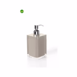 Dalla linea di accessori per l'arredo bagno a marchio Gedy, dosasapone da appoggio serie Rainbow. Forme semplici ed essenzial ...