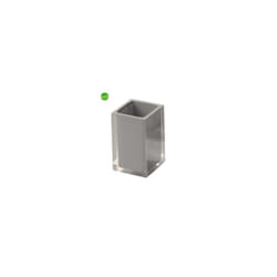 Gedy - Portaspazzolino da appoggio serie rainbow tortora chiaro