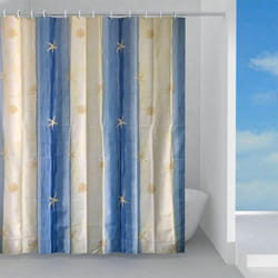Gedy - Tenda Doccia Oltremare 120X200 Beige/Azzurro