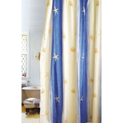 Gedy - tenda doccia in poliestere 'oltremare' 180x200 cm - beige/azzurro