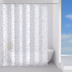 Tenda doccia in peva Rugiada. Realizzata in peva. Dimensioni: h 200 x l 180 x p 0,0143 cm. Peso: 0,365 kg. Asciugatura: NO a ...
