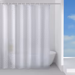 GEDY G-Jungle Tenda doccia, Tenda doccia 240x200, Realizzata in tessuto Peva, Finitura bianca, Design R&S Gedy, Tenda per doc ...