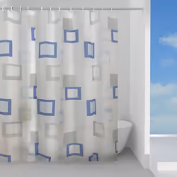 Tenda doccia in peva Frame. Realizzata in peva. Dimensioni: h 200 x l 180 x p 0,0143 cm. Peso: 0,365 kg. Asciugatura: NO a ta ...