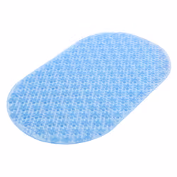 Tapp.pvc antiscivolo vasca g-solid cm. 69x38,5 p1 azzurro trasp.