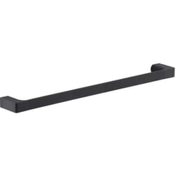 Gedy - Portasalviette 60 cm da muro in ottone e Cromall PI21-60 serie pirenei Nero Opaco