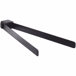 Portasalviette a snodo Pirenei nero matt. Realizzato in cromall e acciaio inox. Dimensioni: h 3,3 x l 35,9 x p 4,6 cm. Peso: ...