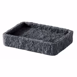 Portasaponetta da appoggio colore: antracite materiale poliresina - imitazione pietra Dimensioni 122 x 86 x 27 mm