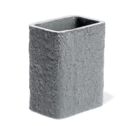 Gedy - Portaspazzolini Aries da appoggio cm. 9 2x6 5 in resina grigio