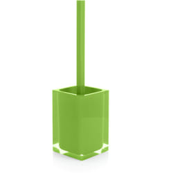 Gedy - Scopino wc d'appoggio con ciuffo in setole linea Rainbow RA33 Verde Acido