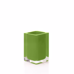 Portaspazzolini in resina RAINBOW Portaspazzolini d'appoggio in resina RA98 Gedy serie RAINBOW Verde Acido Per arredare un ba ...