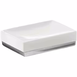 Portasapone Lucy bianco. Realizzato in ceramica. Dimensioni: h 3 x l 12 x p 8,2 cm. Peso: 0,242 kg. Anni di garanzia: 2.