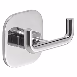 Appendino 2 ganci in acciaio inox e cromall fissaggio a muro con viti o biadesivo linea Teide di Gedy Gli accessori con insta ...