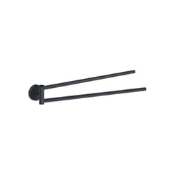 Gedy - Porta salviette da parete a snodo in acciaio inox nero opaco modello eros dim. cm (lxpxh): 36,6x4,5x6 - nero opaco