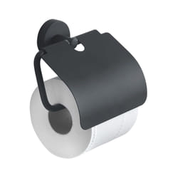 Gedy - Portarotolo coperto da muro in acciaio inox e Cromall 2325 serie eros Nero Matt