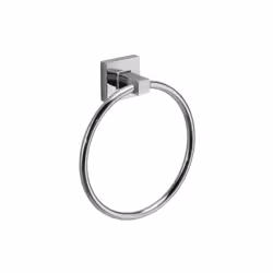 in acciaio inox e cromall, contenitori in vetro satinato. Art. OL70 portarotolo portasalviette ad anello