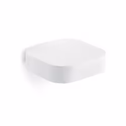 Portasapone da muro OUTLINE Portasapone inamovibile da muro in ottone, acciaio inox e Cromall 3212 Gedy serie OUTLINE Bianco ...