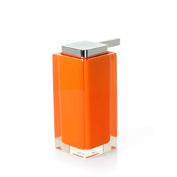 Dosasapone con erogatore in plastica cromata d' appoggio RA80 Gedy serie RAINBOW Arancio