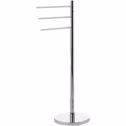 Piantana portasalviette Tracy cromato. Realizzato in metallo. Dimensioni: h 94,3 x l 24 x p 43,3 cm. Peso: 3,18 kg. Anni di g ...
