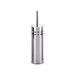 Realizzato in acciaio inox. con ciuffo in setole e asta in acciaio. finitura cromata