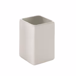Gedy Bicchiere Ceramica Bianco, Portaspazzolino libera installazione, Ceramica, Bianco, Tavolo, Classico, 65 mm