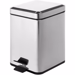 Portarifiuti quadrata Argenta cromo. Realizzato in acciaio inox. Dimensioni: h 30 x l 20,5 x p 24 cm. Peso: 1,306 kg. Capacit ...