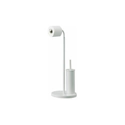 Gedy - colonnina porta rotolo e porta scopino bianco winny