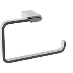 Kansas portasciugamani porta salviette bagno ad anello cromato Gedy 000038701300200 Colore: Argento Materiale: Cromo