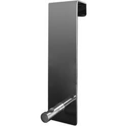 Gedy - Appendiabiti da porta o mobiletto singolo cromato, Battente 40CM, Misure e peso prodotto: 11X3X4,6 cm & 0,034 kg, Appendi accappatoio bagno in