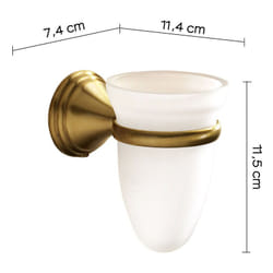 Gedy - Portaspazzolini a muro linea Romance colore bronzo