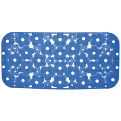 Gedy - Tappeto Antiscivolo Margherita Vasca 35X72 Cm Azzurro Trasparente