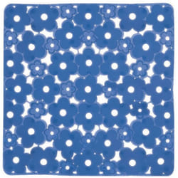 Gedy - Tappeto Antiscivolo Margherita Doccia 51X51 Cm Azzurro Trasparente