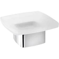 Sapho Accessori bagno Gedy - Portasapone Lounge, da appoggio, vetro satinato/cromo 545113