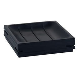 Diaqua Quadrotto piatto per saponetta Nero