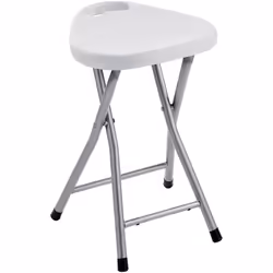 Sgabello richiudibile e portatile in resina e metallo Gedy colore bianco La stanza da bagno è un luogo importante nell’ambito ...