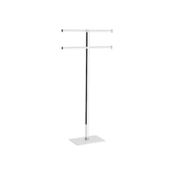 Gedy - Piantana portasciugamani acciaio inox e resine termoplastiche serie Rainbow RA31 Bianco Trasparente
