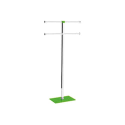 Gedy - Piantana portasciugamani acciaio inox e resine termoplastiche serie Rainbow RA31 Verde Acido Trasparente