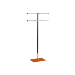 Gedy - Piantana portasciugamani acciaio inox e resine termoplastiche serie Rainbow RA31 Arancio Trasparente