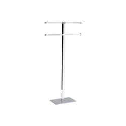 Gedy - Piantana portasciugamani acciaio inox e resine termoplastiche serie Rainbow RA31 Argento Trasparente