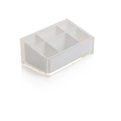 Gedy - Portatrucchi d'appoggio in resina RA00 serie rainbow Bianco